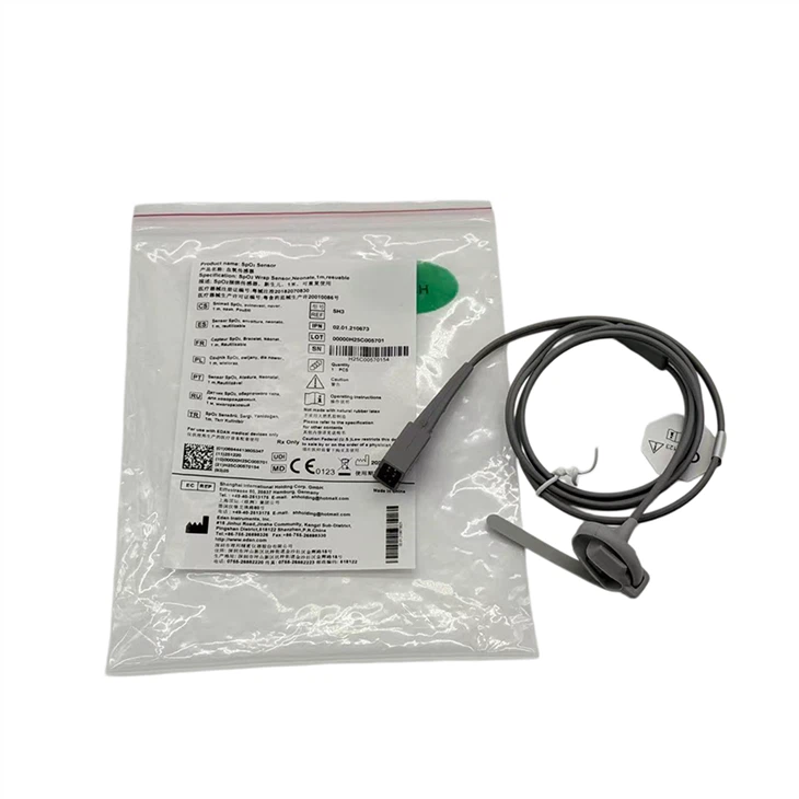 EDAN SpO2 Warp Sensor Neugeborene 1M wiederverwendbares DB9 Spo2-Kabel SH3 02.01.110492