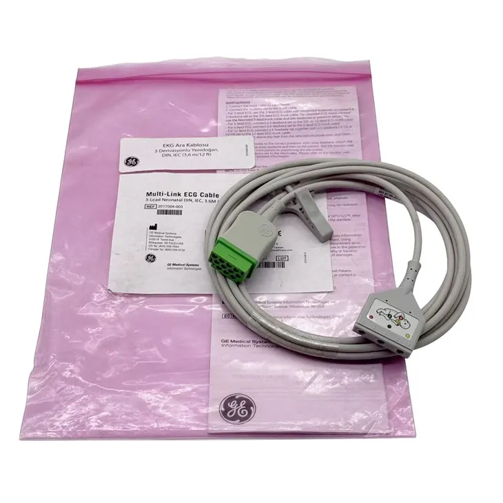 GE Marquette ECG Trunk Cables 11 Pin To 3 Pin LeadWire 2017004-003