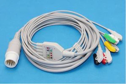Mennen 900 5lead EKG Kabel mit Bleidraht, IEC, Clip mit CE mit 10pin