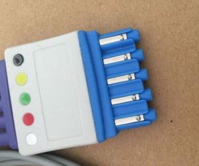 Philips M1971a 5lead EKG Wire Set mit Snap / Grabber / Clip für IEC / AHA