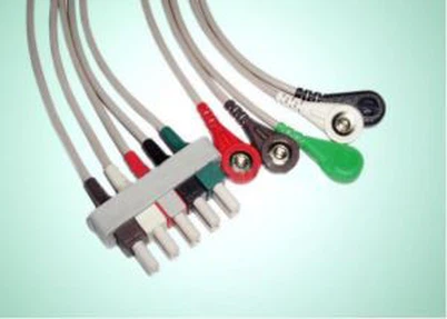Philips 5lead EKG Wire Set mit Snap / Grabber / Clip für IEC / AHA