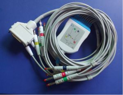 Fukuda Denshi FX-2111/3010 10lead EKG Kabel mit Bleidrähten, IEC / AHA, CLIP / IEC