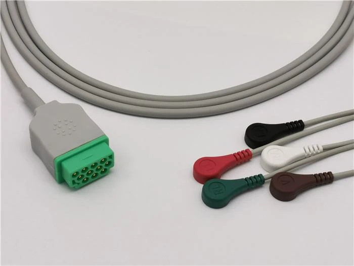 GE Healthcare Marquette ECG Cable 5 Leads Snap