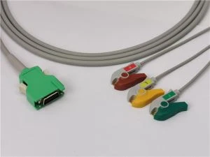 Nihon Kohden-kompatibles EKG-Wandler-Adapterkabel 3-adrig