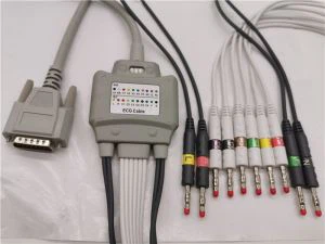 Nihon Kohden-kompatibles EKG / EKG-Kabel und Anschlussdrähte