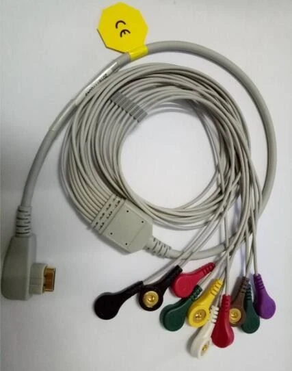 HDMI 19Pin ECG Holter Cable 10 Leads Snap CV200