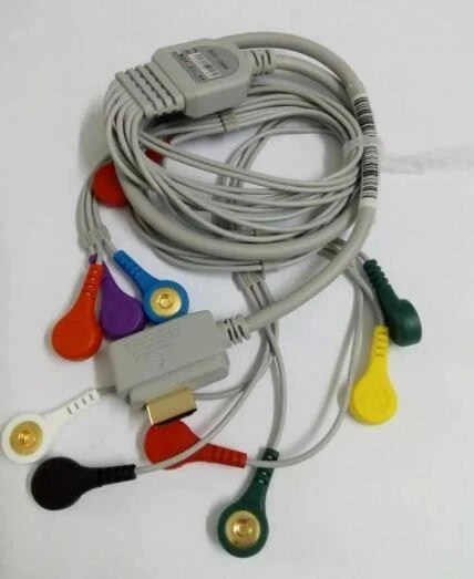 HDMI 19Pin ECG Holter Cable 10 Leads Snap CV200