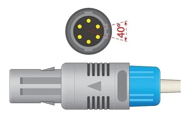 Mindray 40° 6-Pin Pediatric Soft SPO2 Sensor
