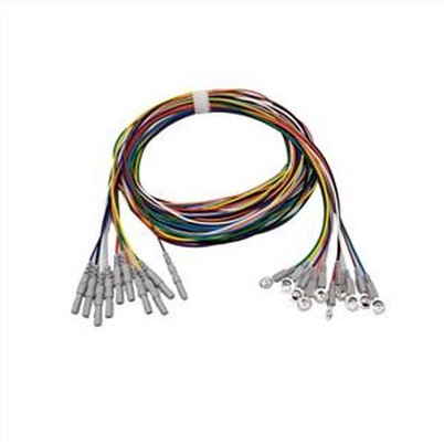 Bunt plattierte Elektroenzephalographie EEG-Zuleitungen