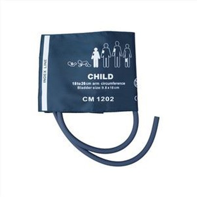 Nylon Kind wiederverwendbare NIBP Manschette Blutdruck Manschette Dual Tube