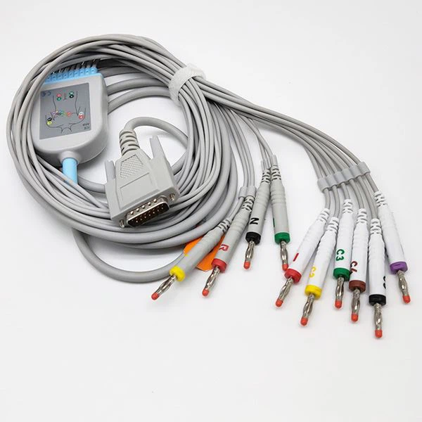 AHA / IEC 10 Blei Biocare EKG Kabel mit Banane