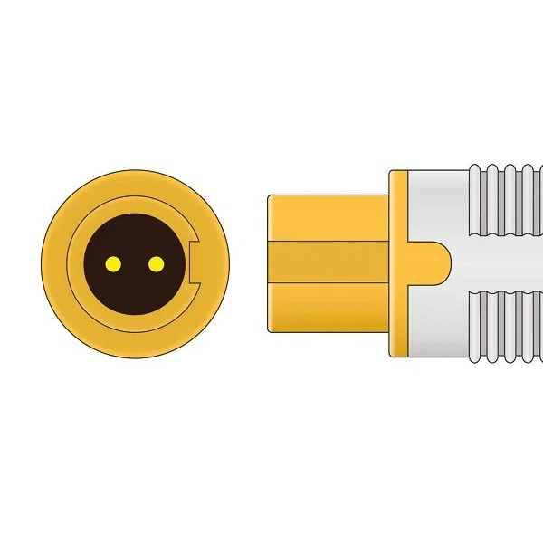 Mindray Dual Pin Temperature Probe Temperature Adapter 2-Pin Connector